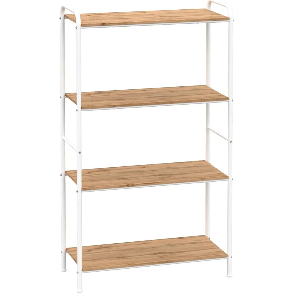 Стеллаж "Валенсия 24" Д65,5;Ш30;В120,5см (VALENCIA 24 Shelf rack) (Белый) ЗМИ