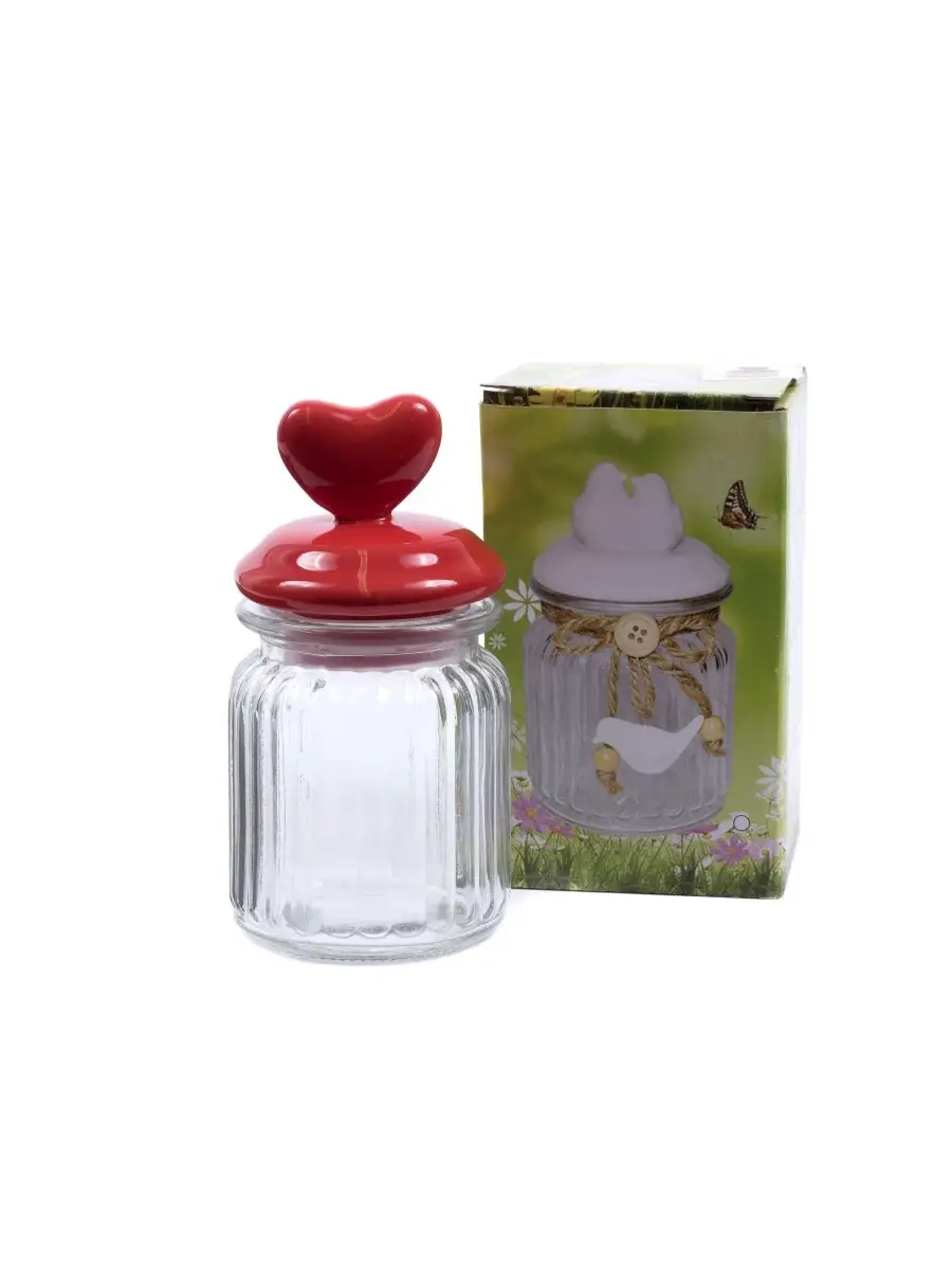 Банка для сыпучих продуктов, стекло, 1 л, с крышкой, с ключом