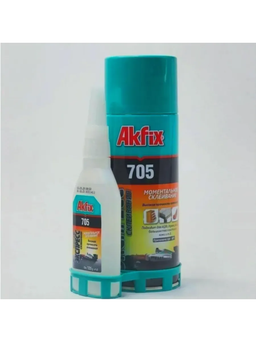 Клей цианоакрилатный Akfix 705 50г + активатор 200мл