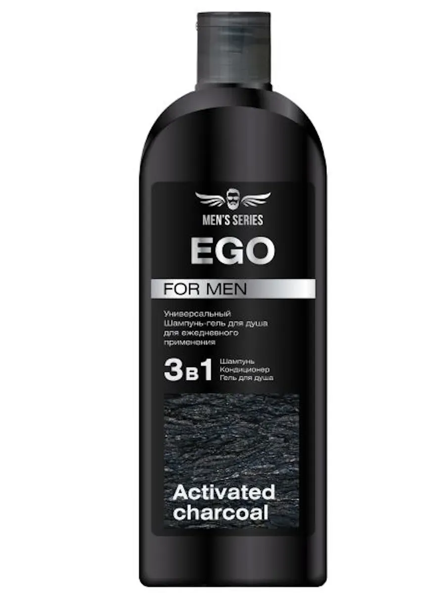 ВЕСНА TOLK EGO for men Шампунь-Гель для душа Чёрный Уголь, 430г арт.7192