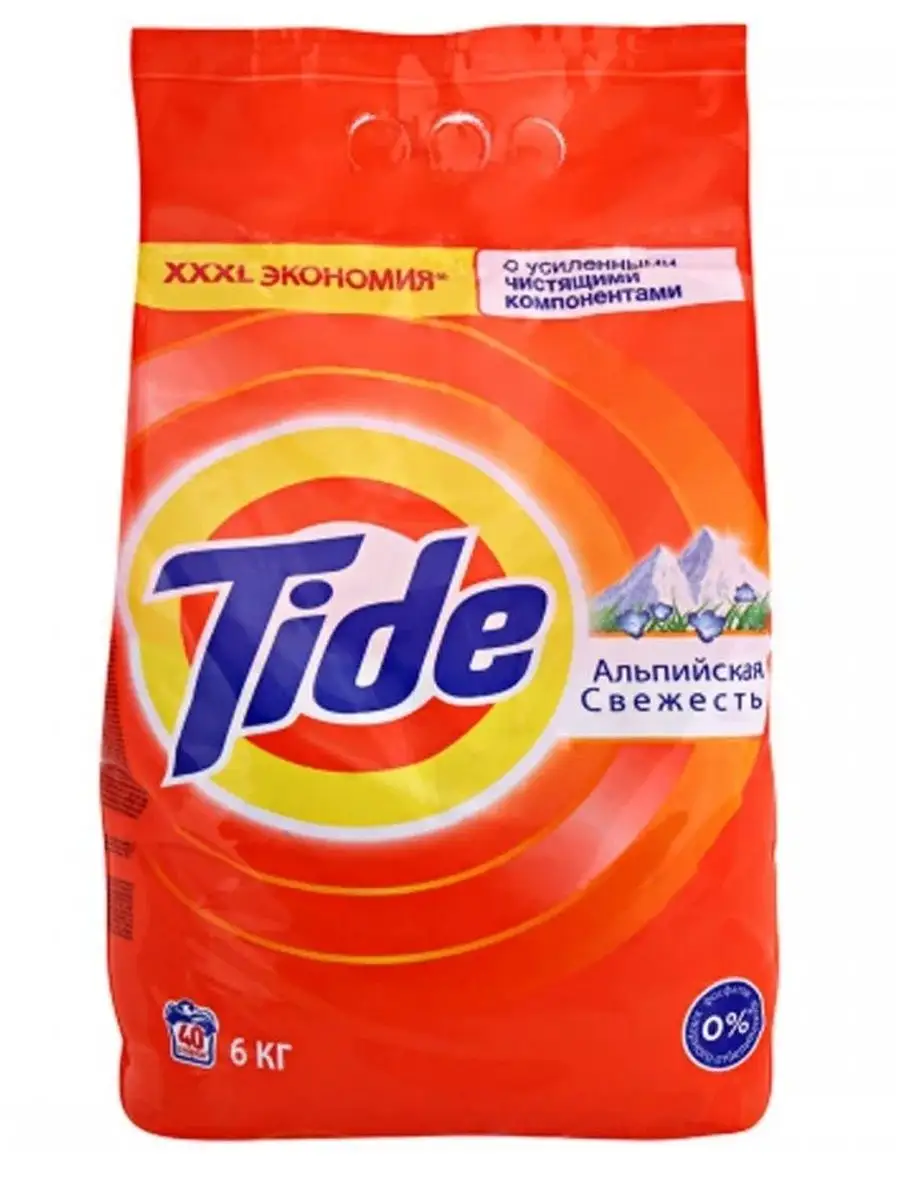 Стиральный порошок "Tide" АВТОМАТ (6 кг) Альпийская Свежесть (1 шт/ящ)