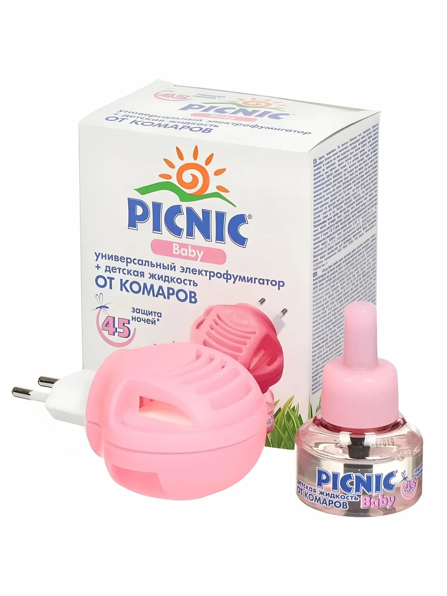 Набор "Picnic Baby" (универсальный электофумигатор + жидкость на 45 ночей для детей) 6 шт/ящ