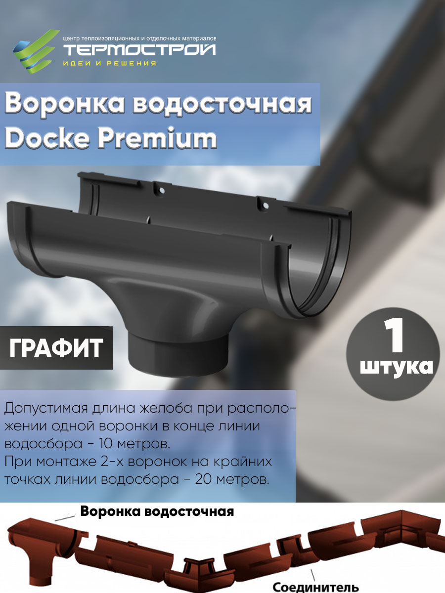 Docke PREMIUM Воронка (графит), арт. PVSV-1086