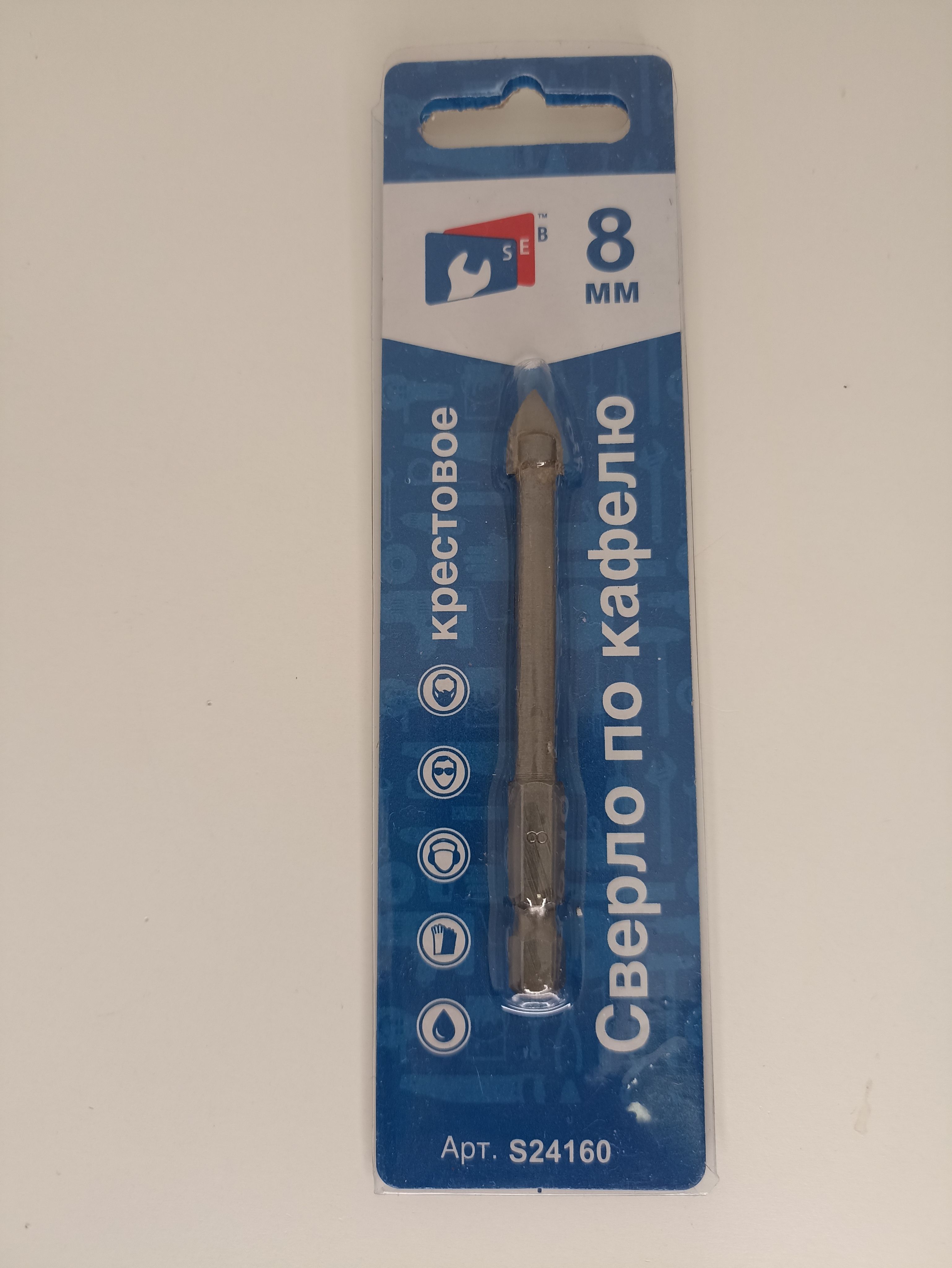 8 сверло перьевое по стеклу и кафелю