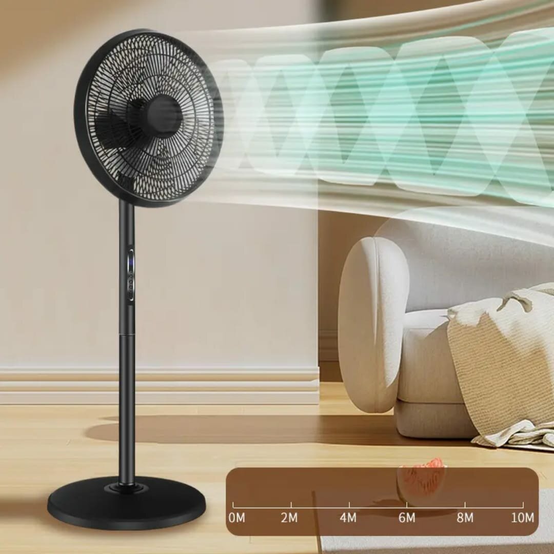Вентилятор напольный 12" stand fan 45W метал лопасти
