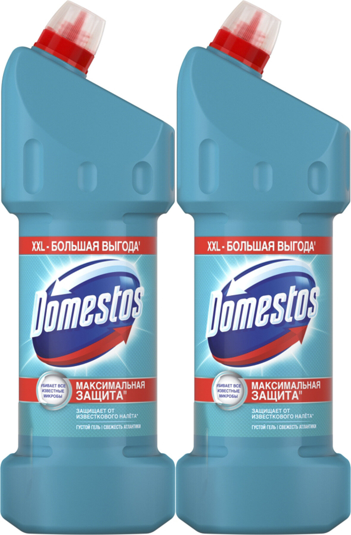 Чистящий ГЕЛЬ УНИВЕРСАЛЬНЫЙ "Domestos" (1,5 л) Свежесть Атлантики / защищает от известкового налета