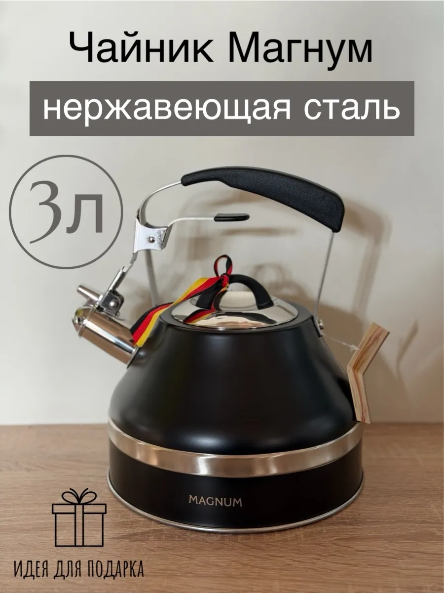 Чайник MAGNUM-4438 ЧЕРНЫЙ 3л (6)