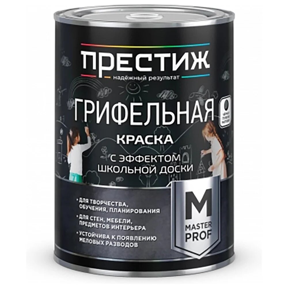 ПРЕСТИЖ МАСТЕР ГРИФЕЛЬНАЯ краска с эффектом школьной доски ЗЕЛЕНАЯ 0,9КГ