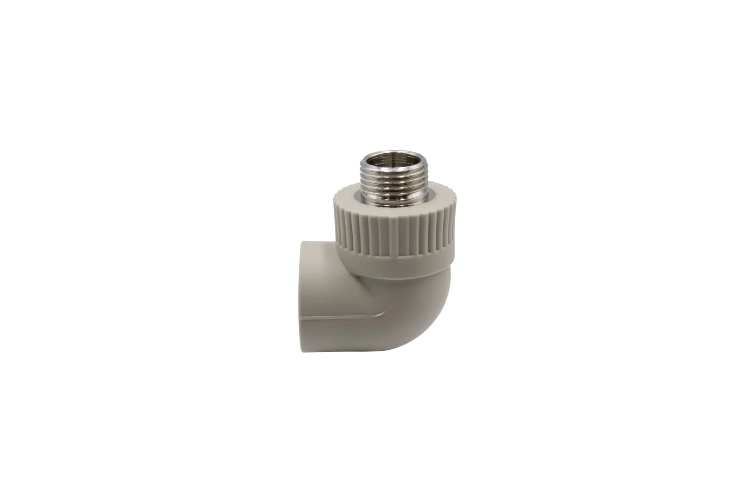 Уголок комб. нар 20х1/2'' с креп двойной (планка д/смест) VRT® /EVER® plast СЕРЫЙ (Россия)(уп.5/25)