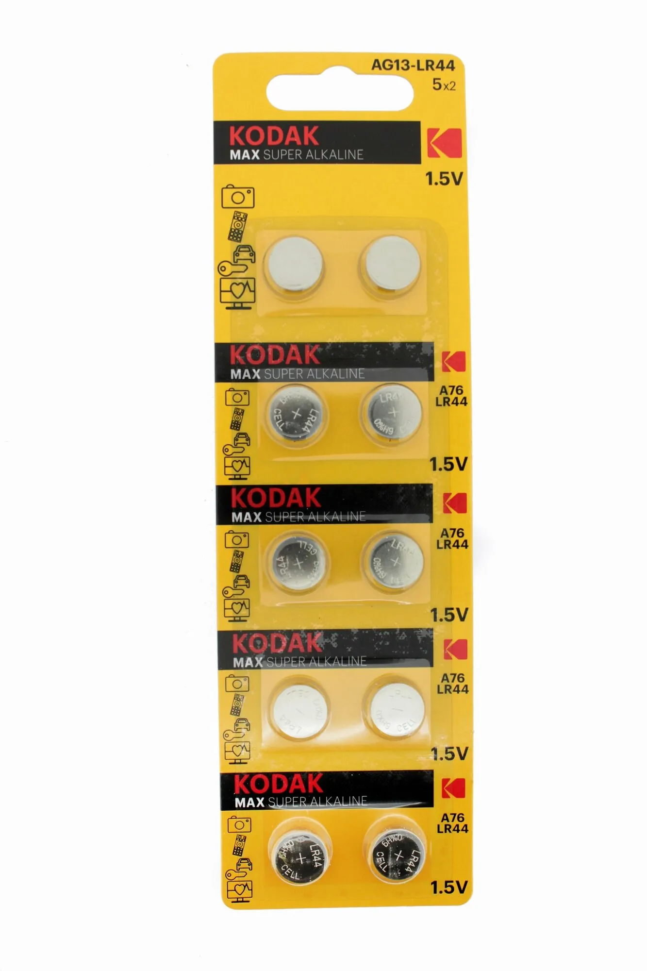 Бат. Kodak AG 13 (357) LR1154, LR44 (10шт.) (100/1000/70000) (P)