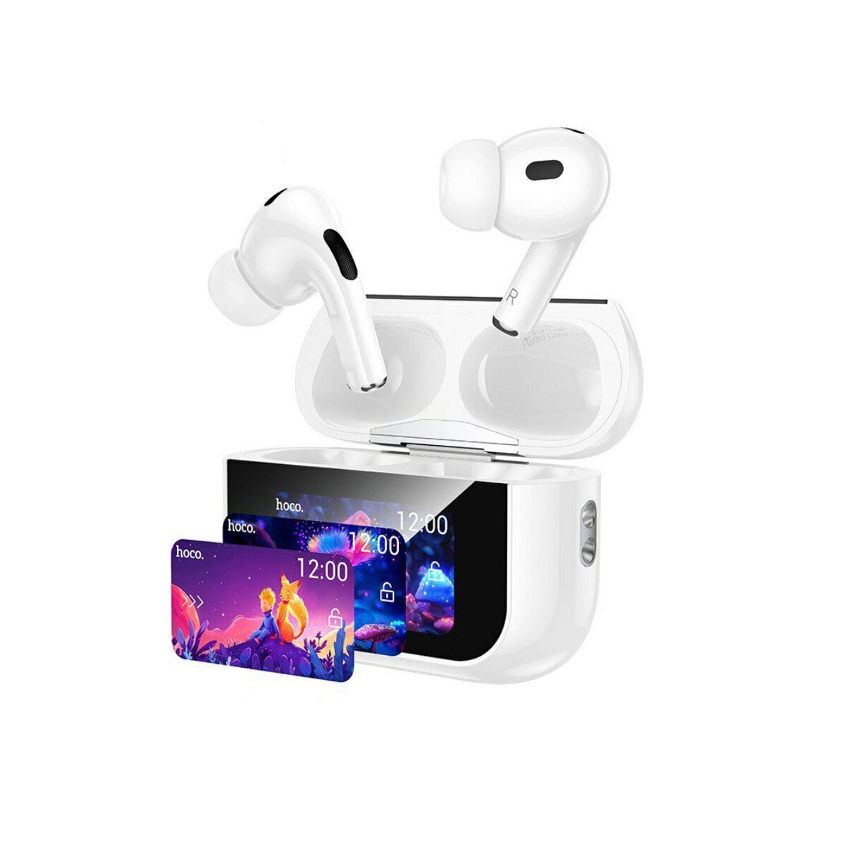 Наушники bluetooth HOCO EW79 Bright true wireless ANC touch screen (белый)