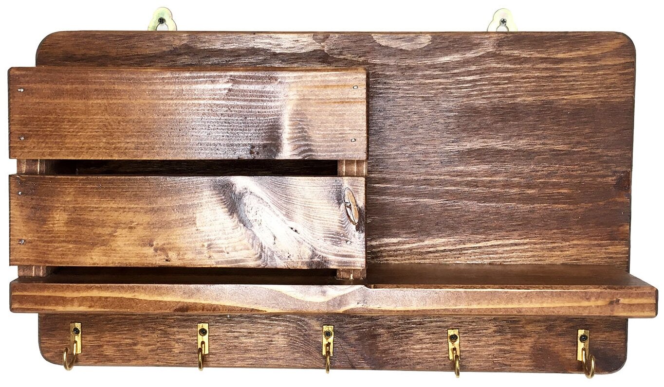 Ключница настенная с полкой «Ступеньки», 30 х 18 см.