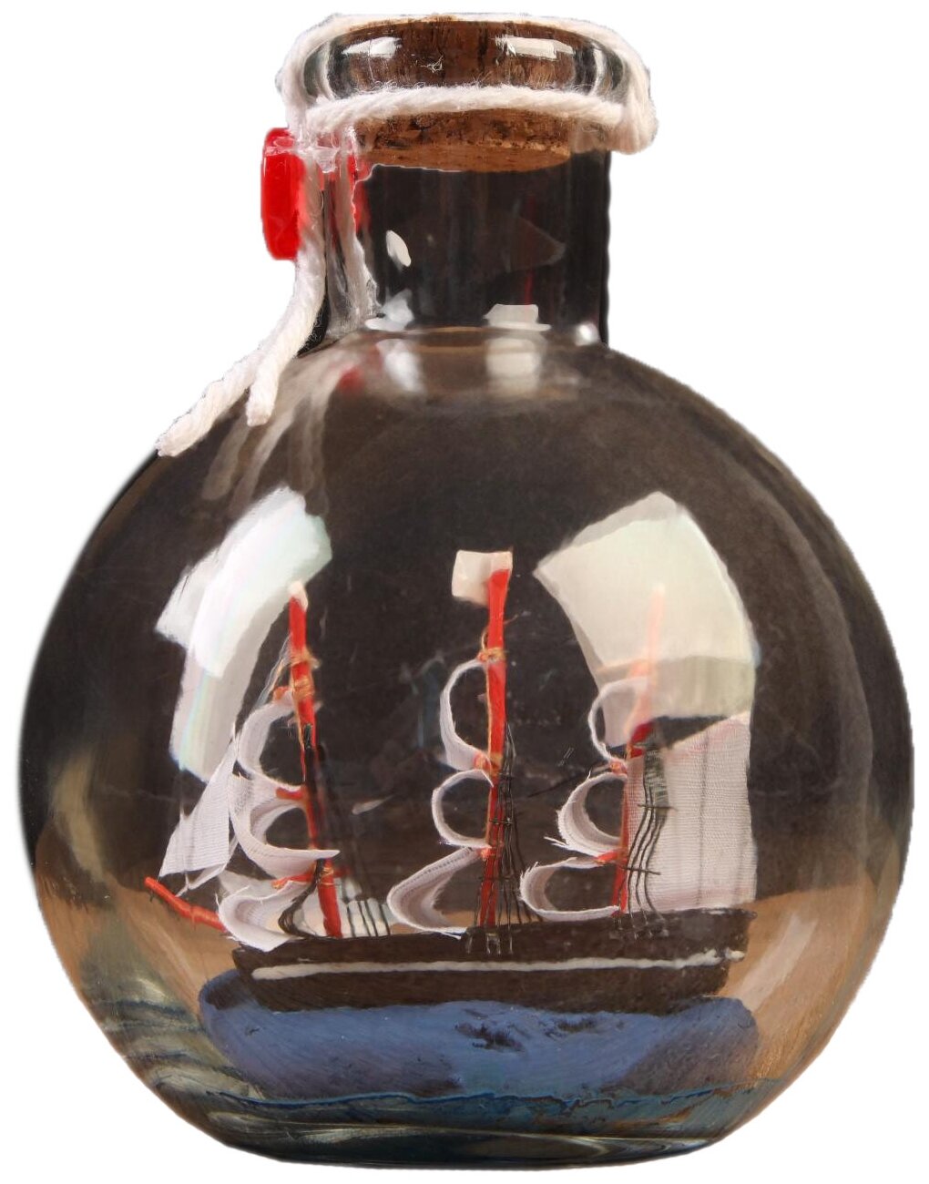 Корабль сувенирный "Только вперёд", в бутылке, вертикальн. 11*8см 5285442