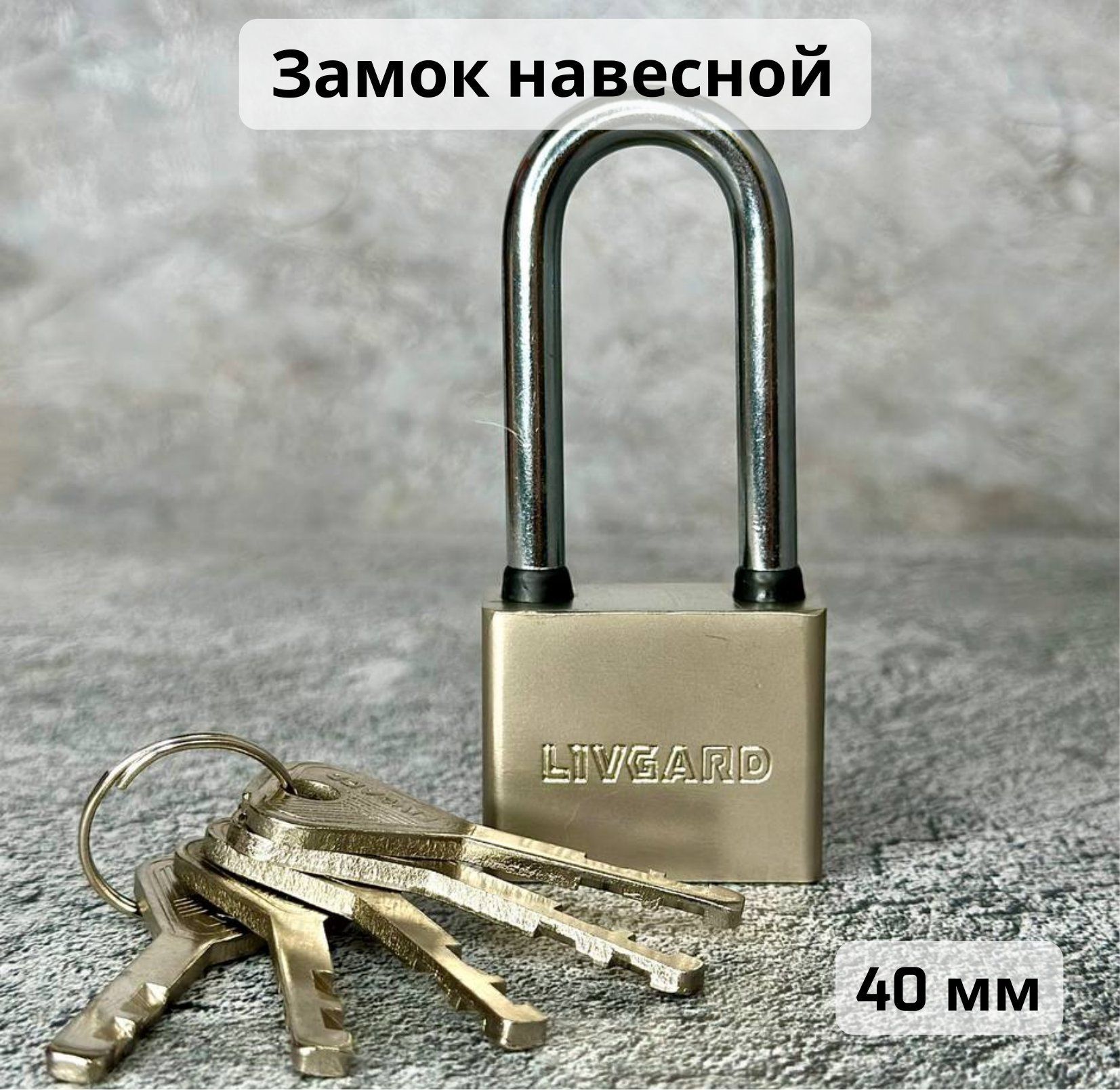 Замок навесной LIVGARD PL2-40 (5 фин.кл)