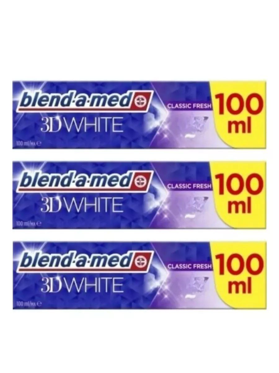 Зубная паста "BaM 3D White" (75 мл) Classic Fresh (12 шт/ящ)