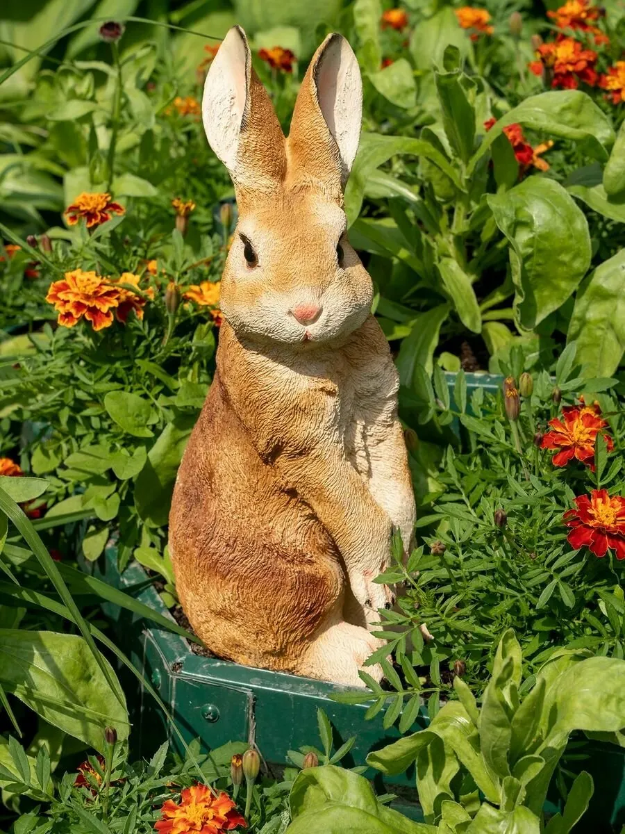 Заяц с коромыслом h35см