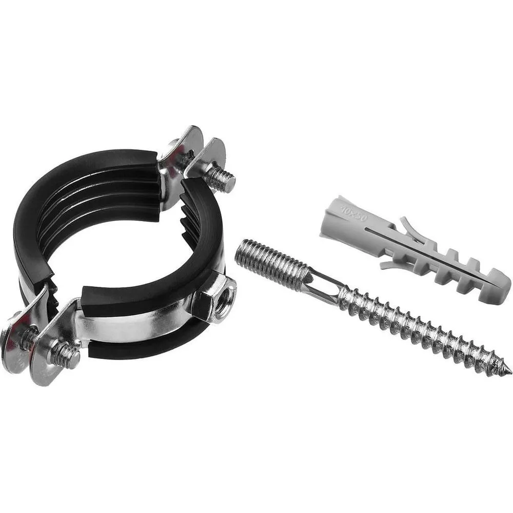 ХОМУТ МЕТ.С РЕЗИН.1 1/2" GK14 (100 шт) 47-51
