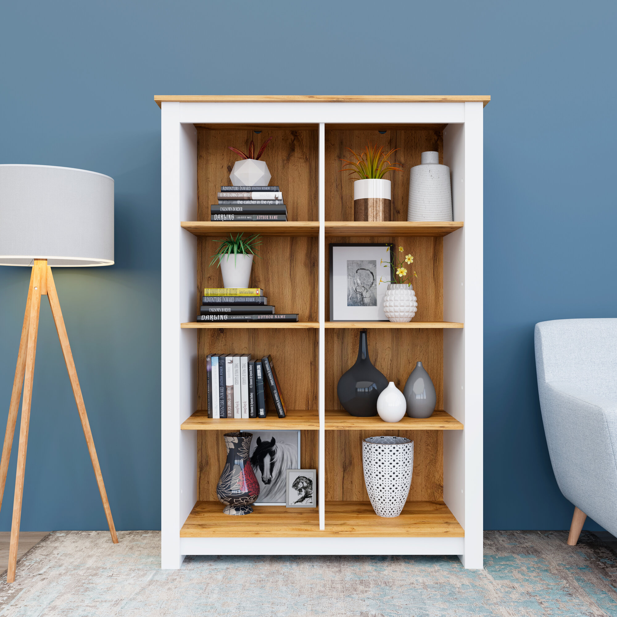 Этажерка настенная "БАРСЕЛОНА 22" (BARCELONA 22 wall storage rack) (Белый)