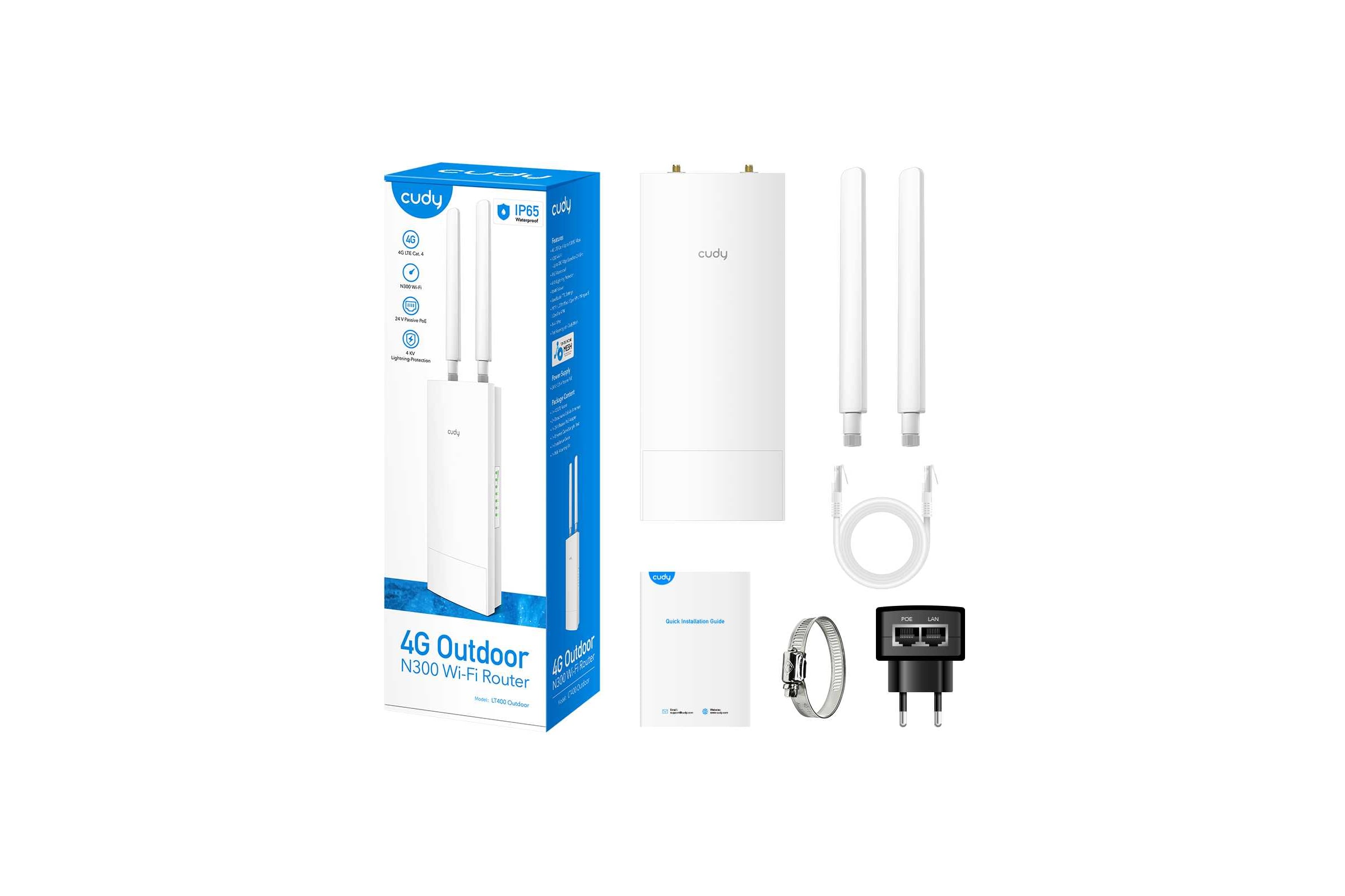 Маршрутизатор уличный с LTE Cudy LT400 Outdoor, N300