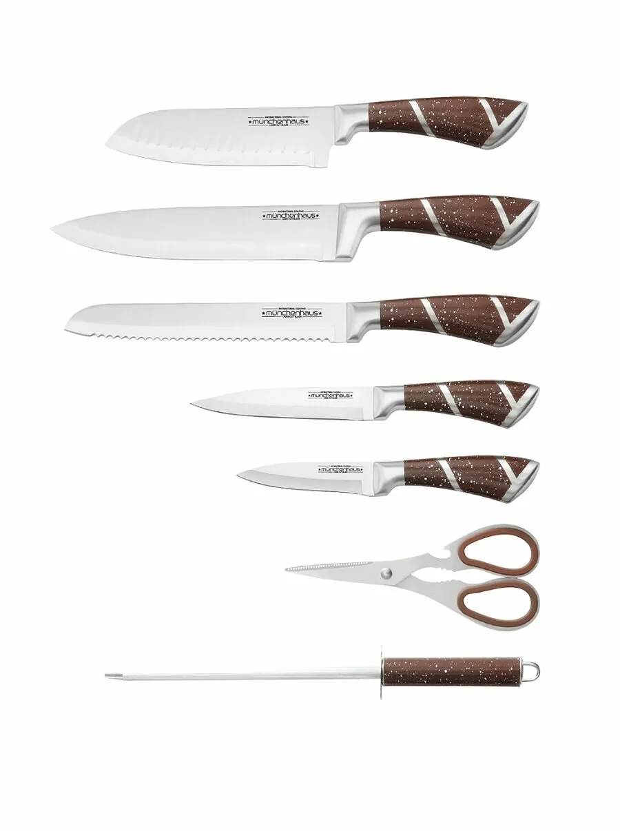 Набор ножей MAGNUM-439 7пр. КОРИЧНЕВЫЙ (8)