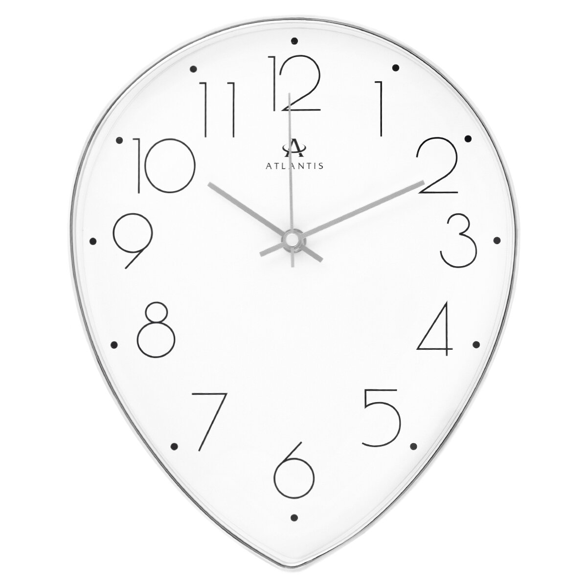 Часы 1121 Atlantis silver 305х245x40мм (20)