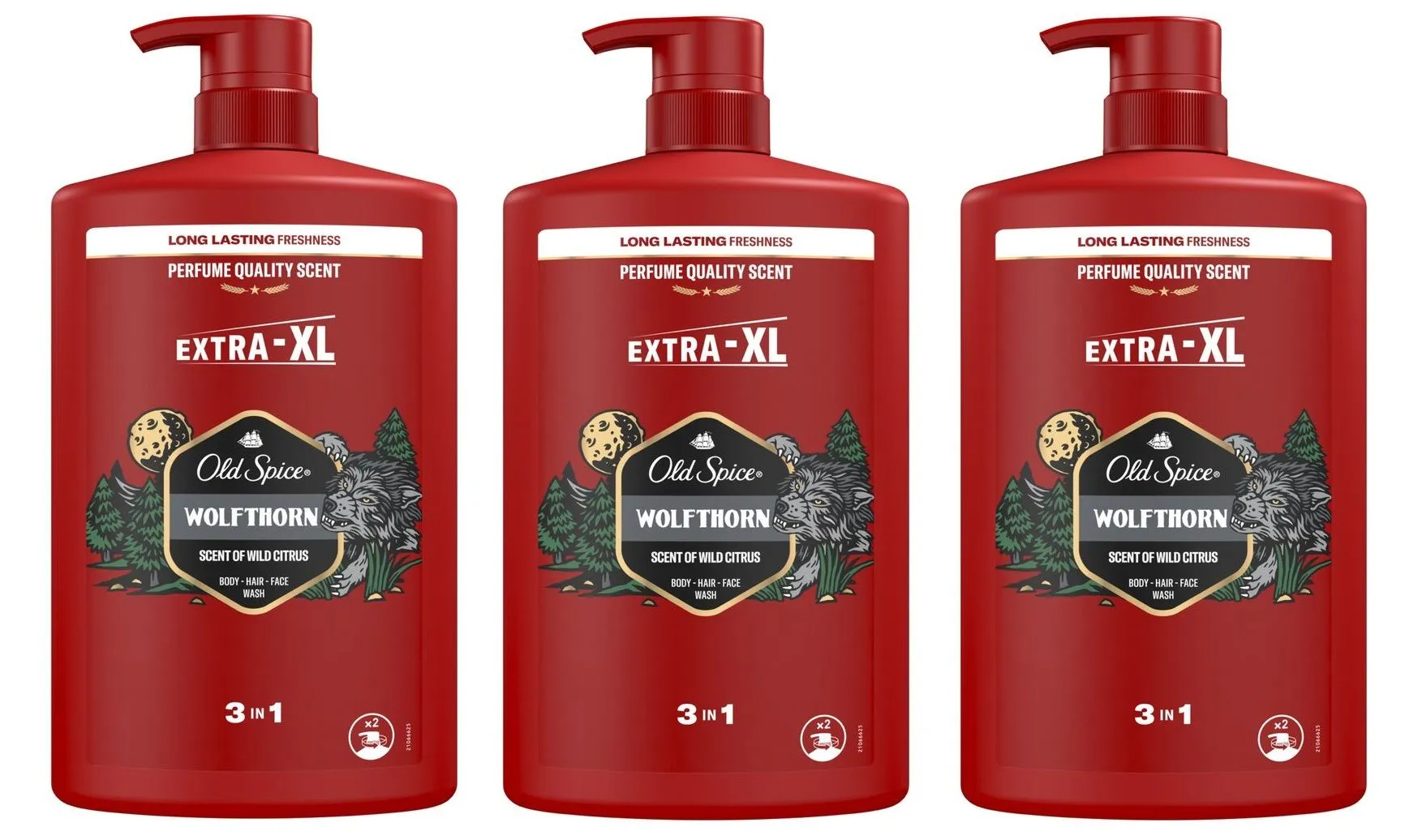 Шампунь и гель для душа МУЖСКОЙ 2 в1 "Old Spice" (1000 мл) Wolfthorn (4 шт/ящ)