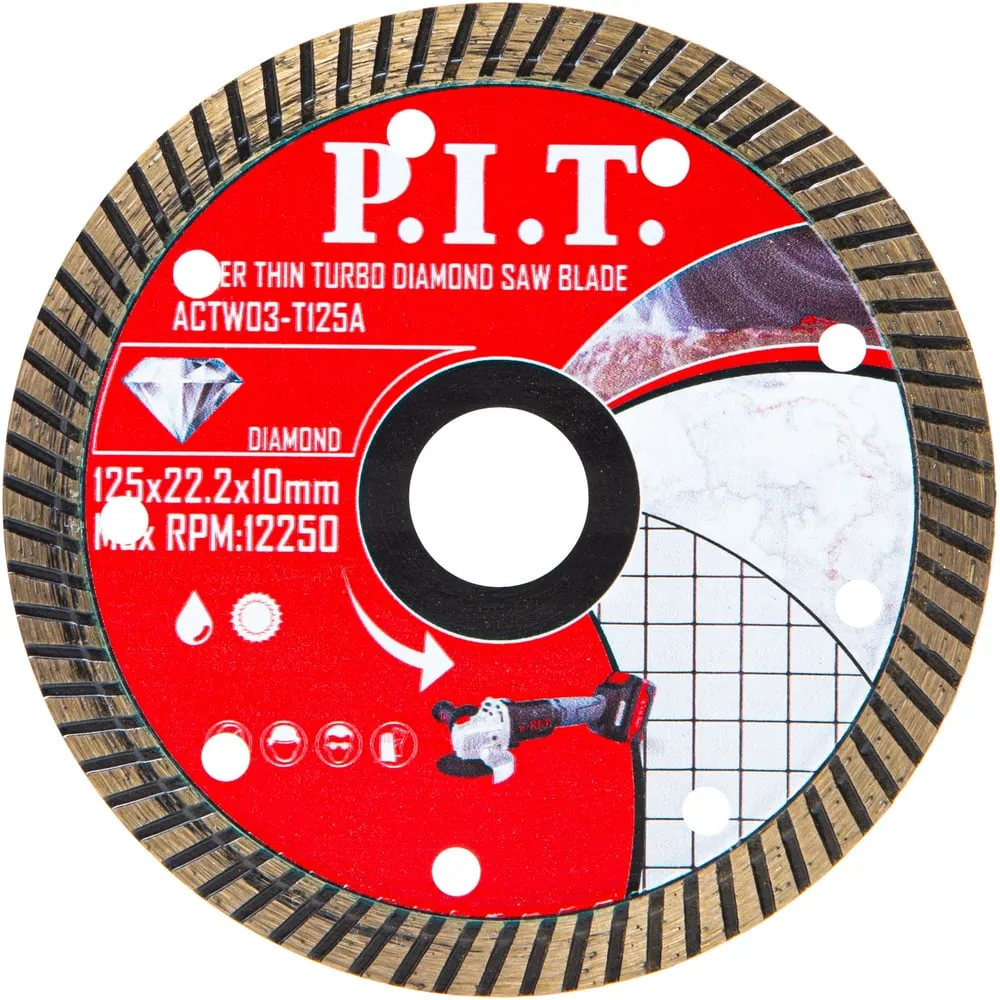 Диск алмазный отрезной (сигментный) P.I.T. 125х22,2х1,4мм