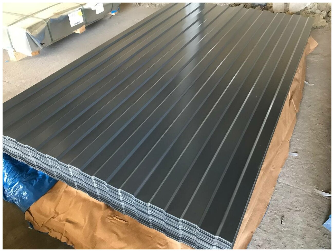 ПРОФНАСТИЛ КИТАЙ НС-10 0,95*1,7 t-0,25 ГРАФИТ / ШОКОЛАД / ЗЕЛЕНЫЙ / ВИШНЯ
