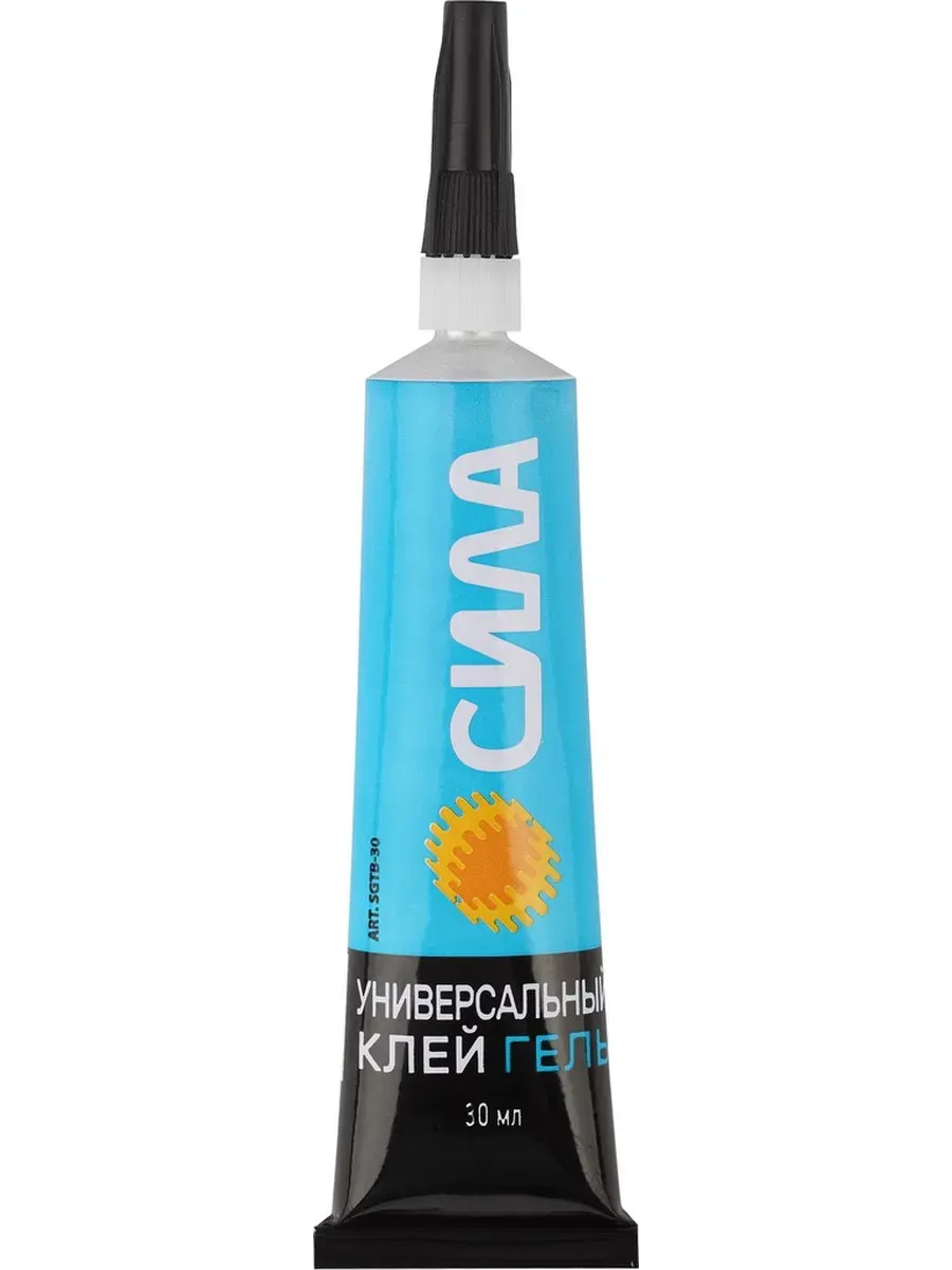 Клей ЭРА "Сила" УНИВЕРСАЛЬНЫЙ" ГЕЛЬ прозрачный 30мл в ШБ (SGTB-30) (12/288/4608) (P) NEW