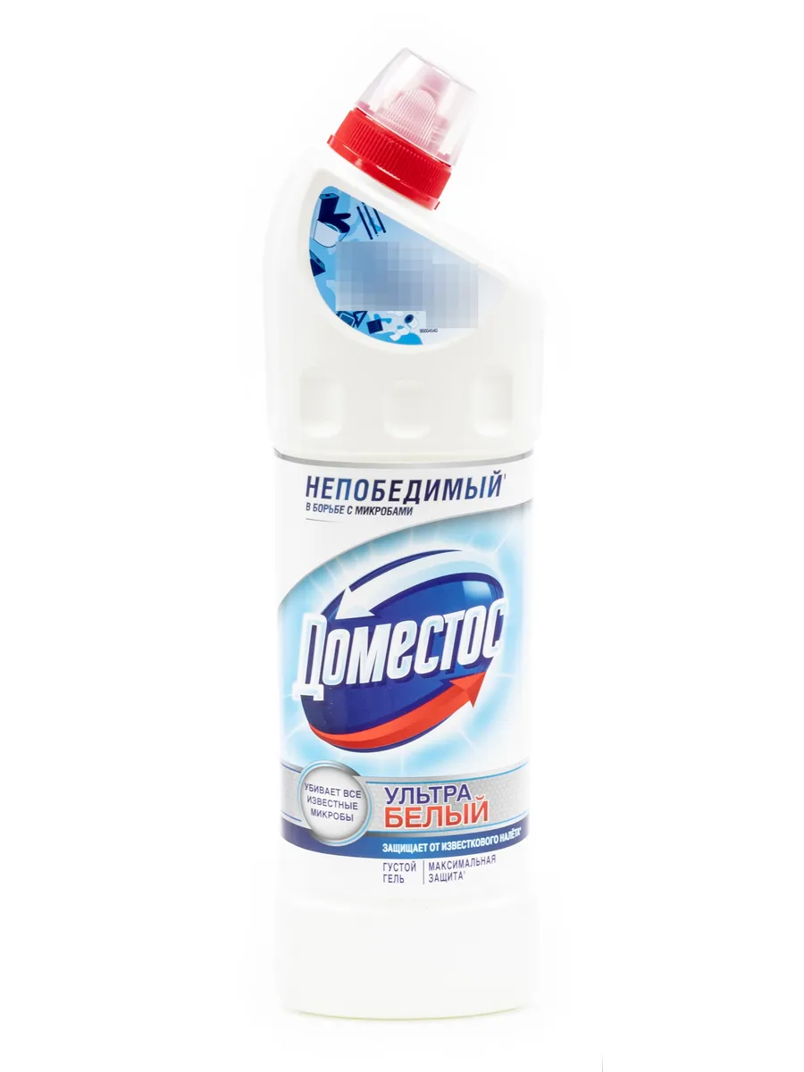Чистящий ГЕЛЬ для унитаза "Domestos" (1,5 л) Ультра Белый (6 шт/ящ)