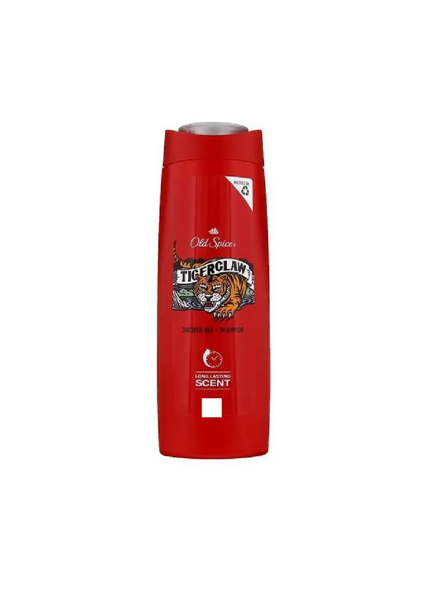 Шампунь и Гель для душа МУЖСКОЙ 2 в1 "Old Spice" (400 мл) TigerClaw (6 шт/ящ)