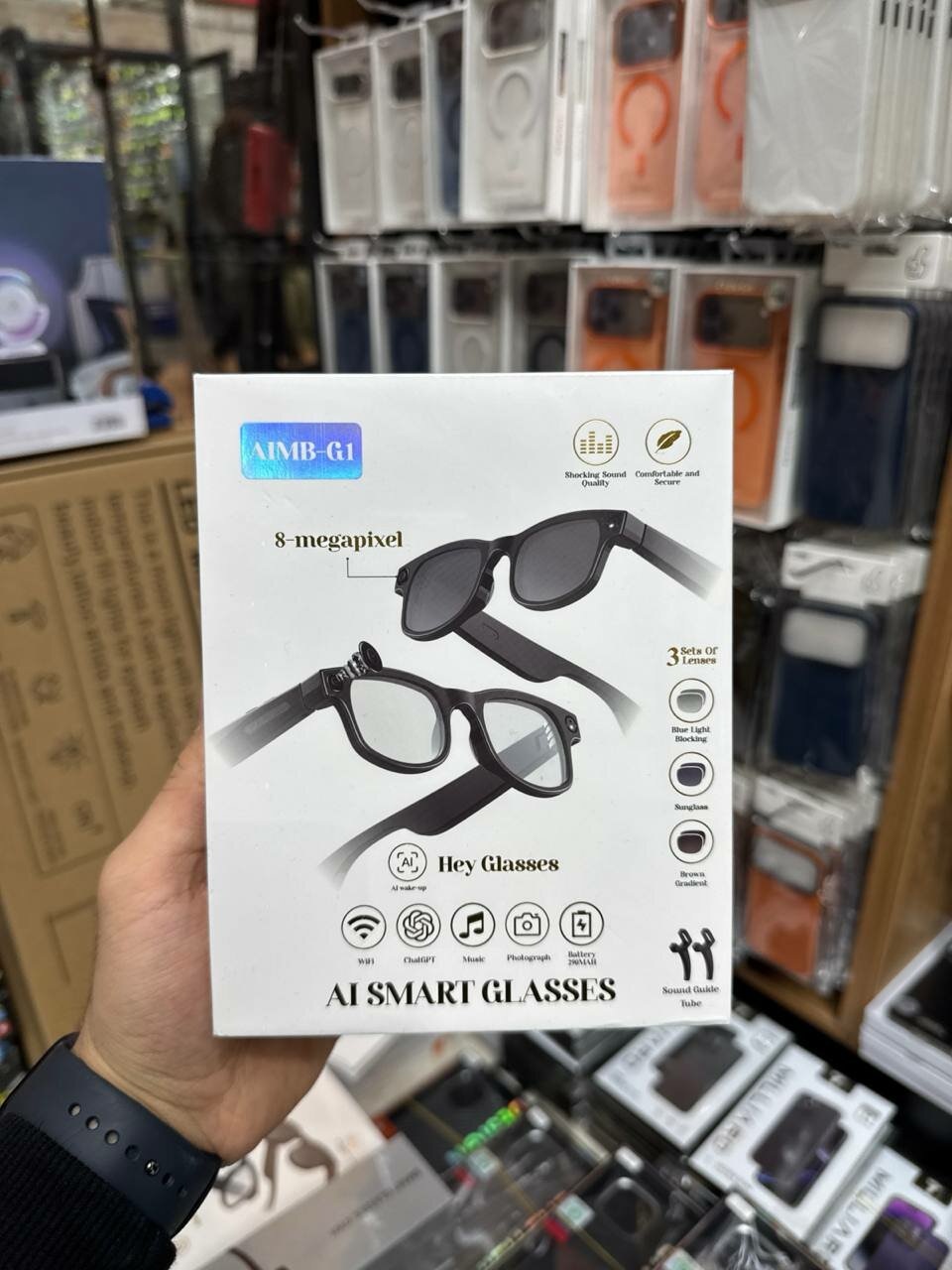 Умные очки AIMB-G1 с экшен камерой