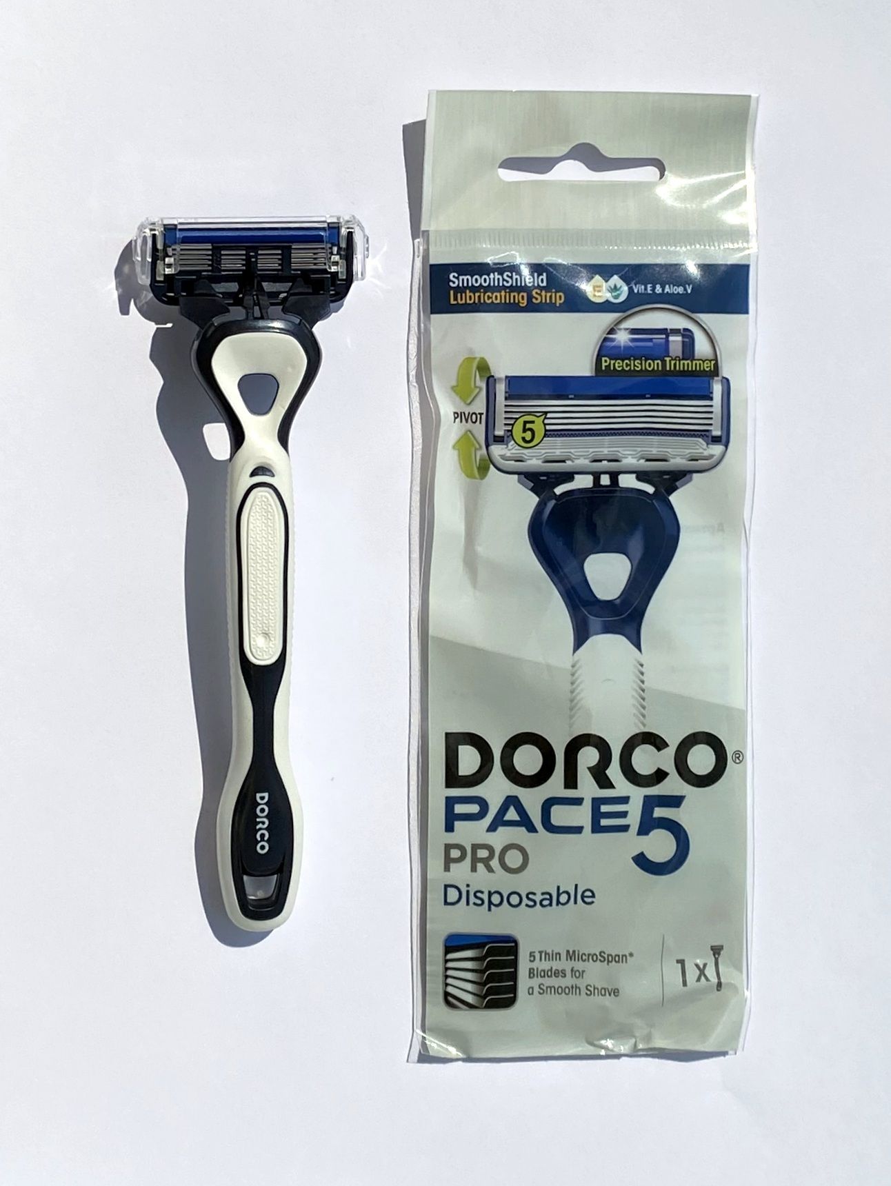 Станки для бритья одноразовые МУЖСКИЕ "Dorco Pace 5 PRO" FRC100-1P (1 шт/упак) 5 лезвий / плав. голо