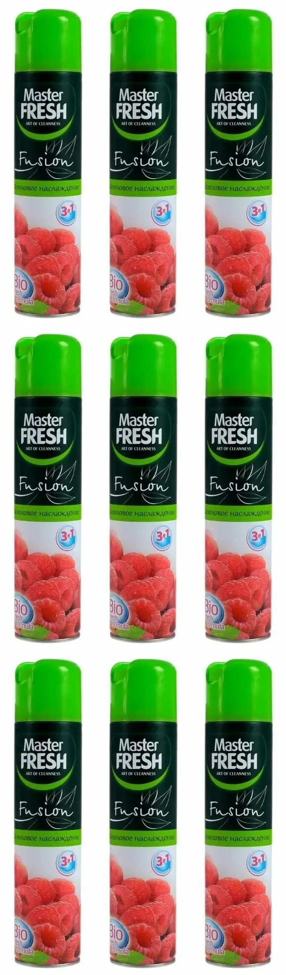 Освежитель воздуха "Master Fresh Fusion" ЗАПАСКА (250 мл) Малиновое Наслаждение (12 шт/ящ)