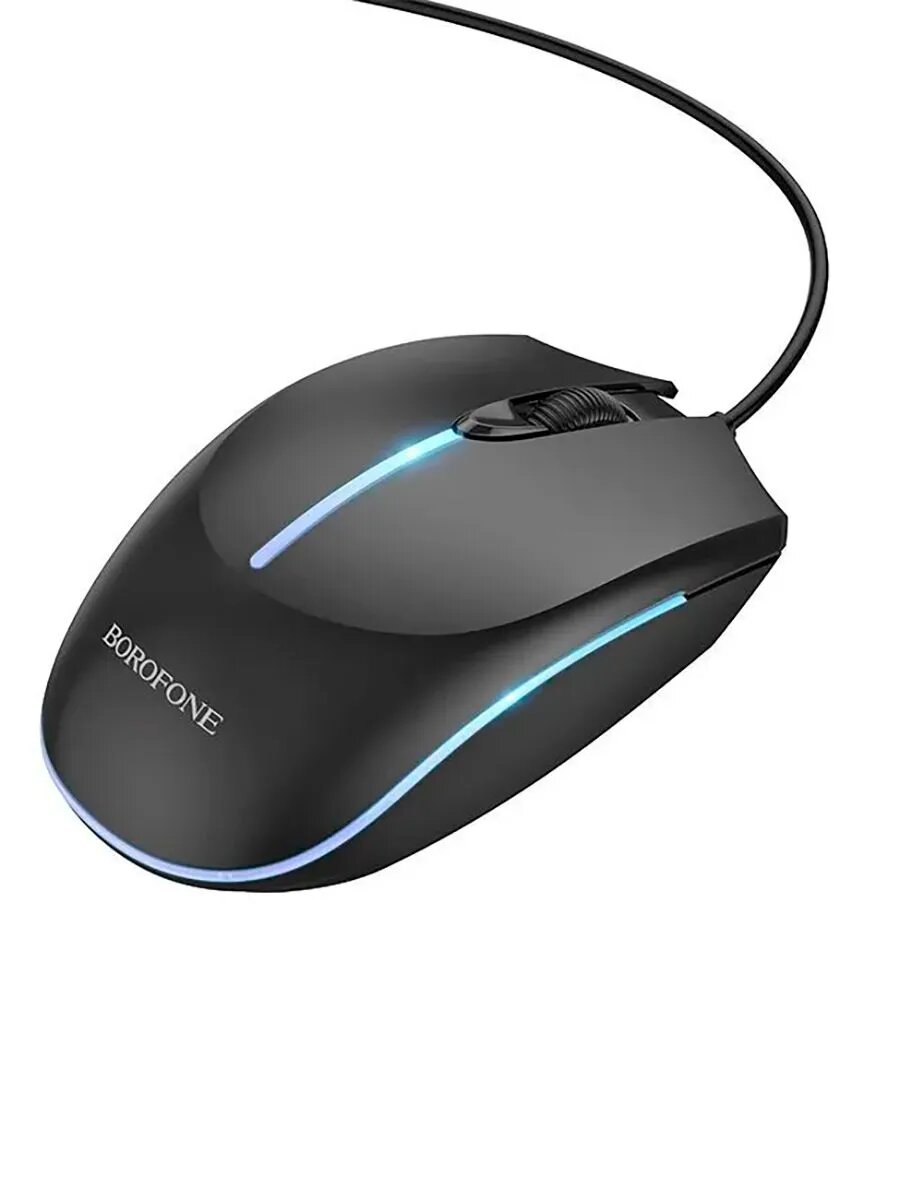 мышка пров borofone BG18 RGB 1.5м в упак