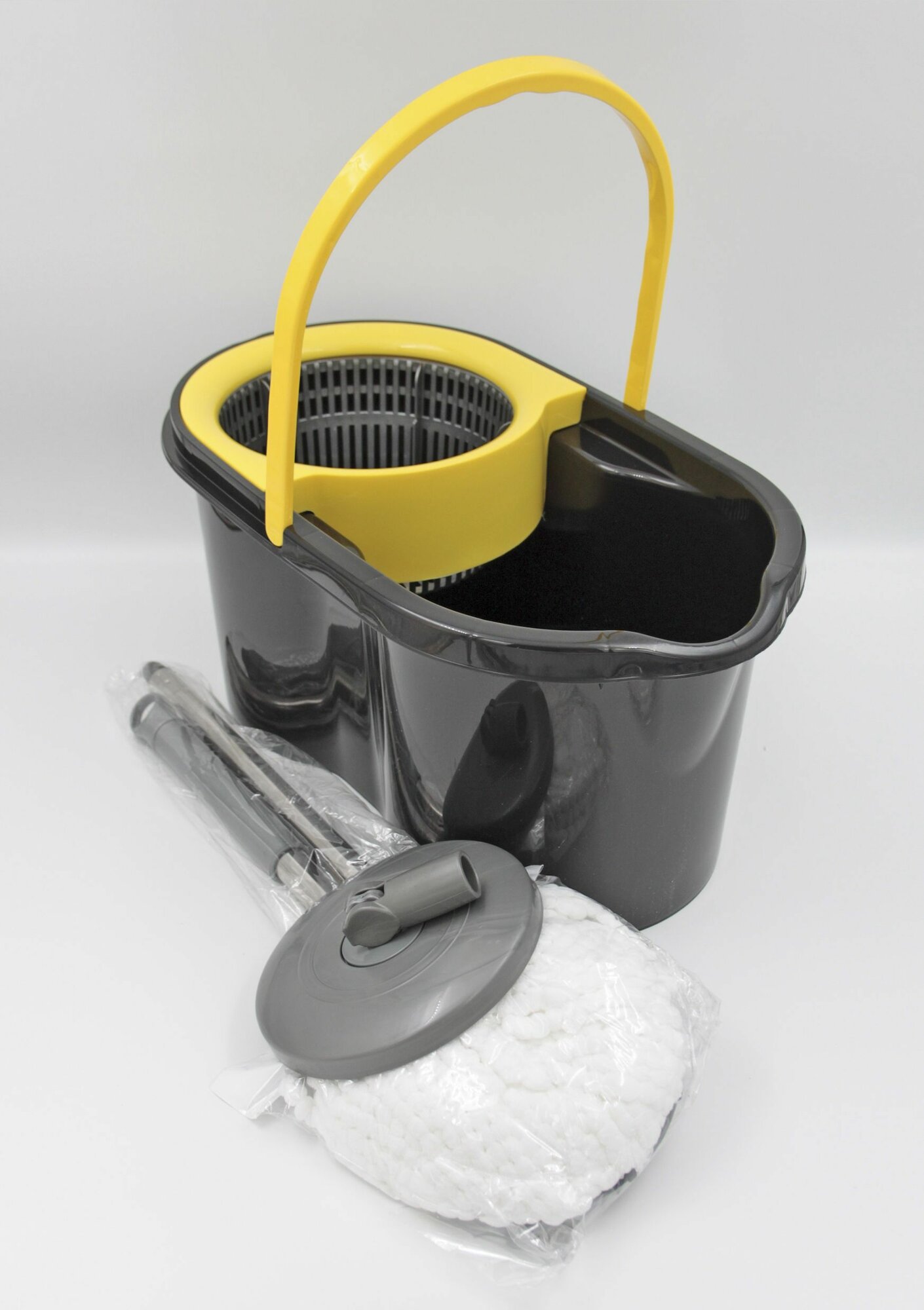 Набор для уборки в индивид. упак ECO MOP STYLE зеленый-черный.14л (1 шт) Dunya