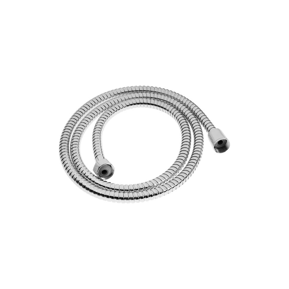 Душевой шланг ZEIN Z16PS, 150 см, гайки металл 1/2", запрессовочная втулка пластик, хром 5482374