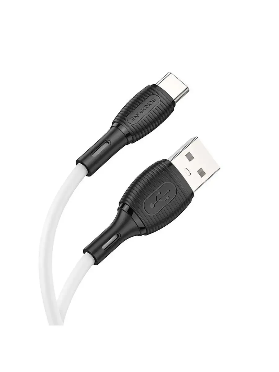кабель TC Borofone BX86 1m в упак (силиконовый) 3.0А