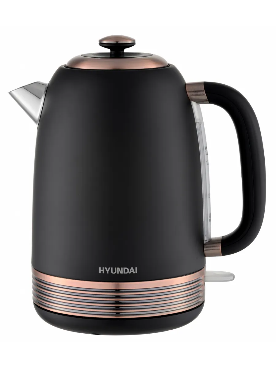 Чайник Hyundai HYK-S4501 черный/бронзовый