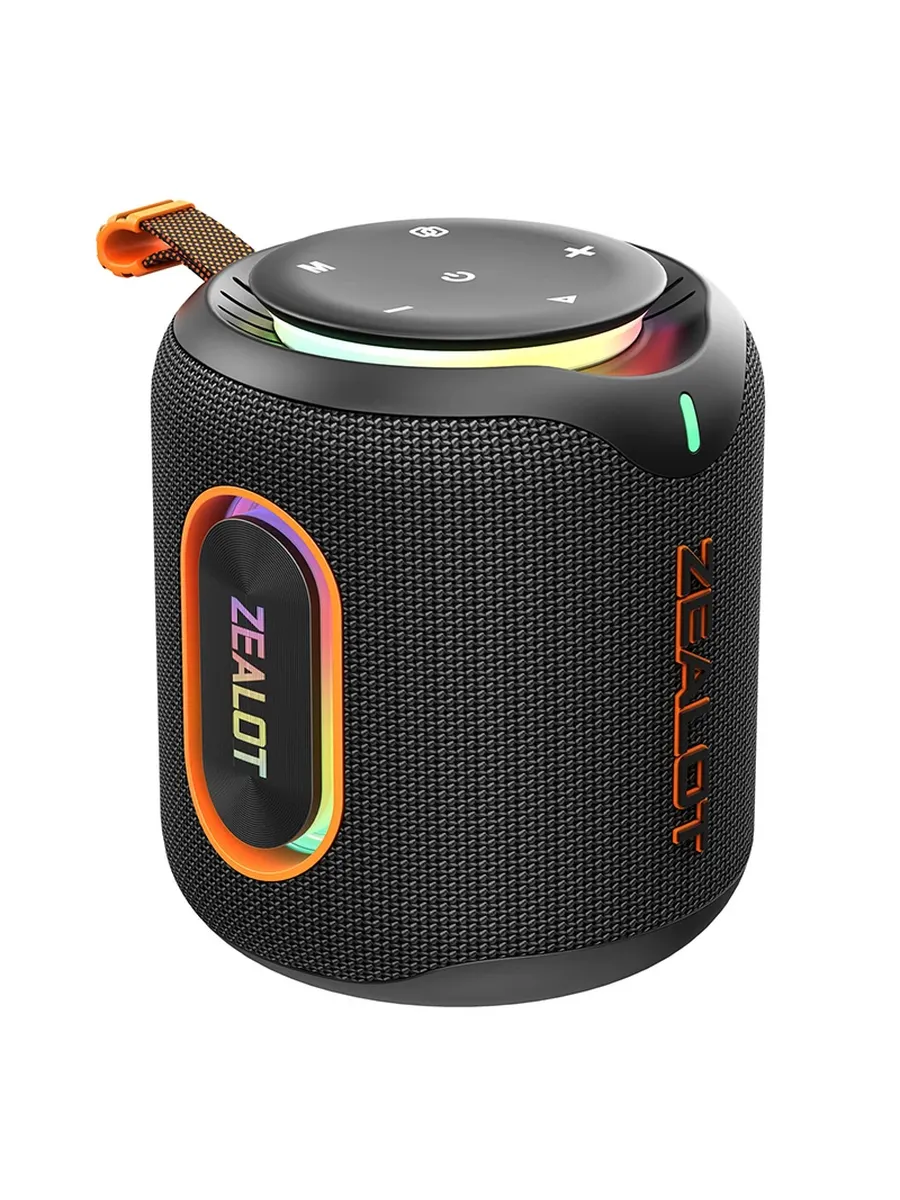 колонка Bt ZEALOT M1 Bt 5.4, FM/USB/TF/AUX, TWS, RGB, акк 6000мАч (до 30ч), IPX6, до 30Вт