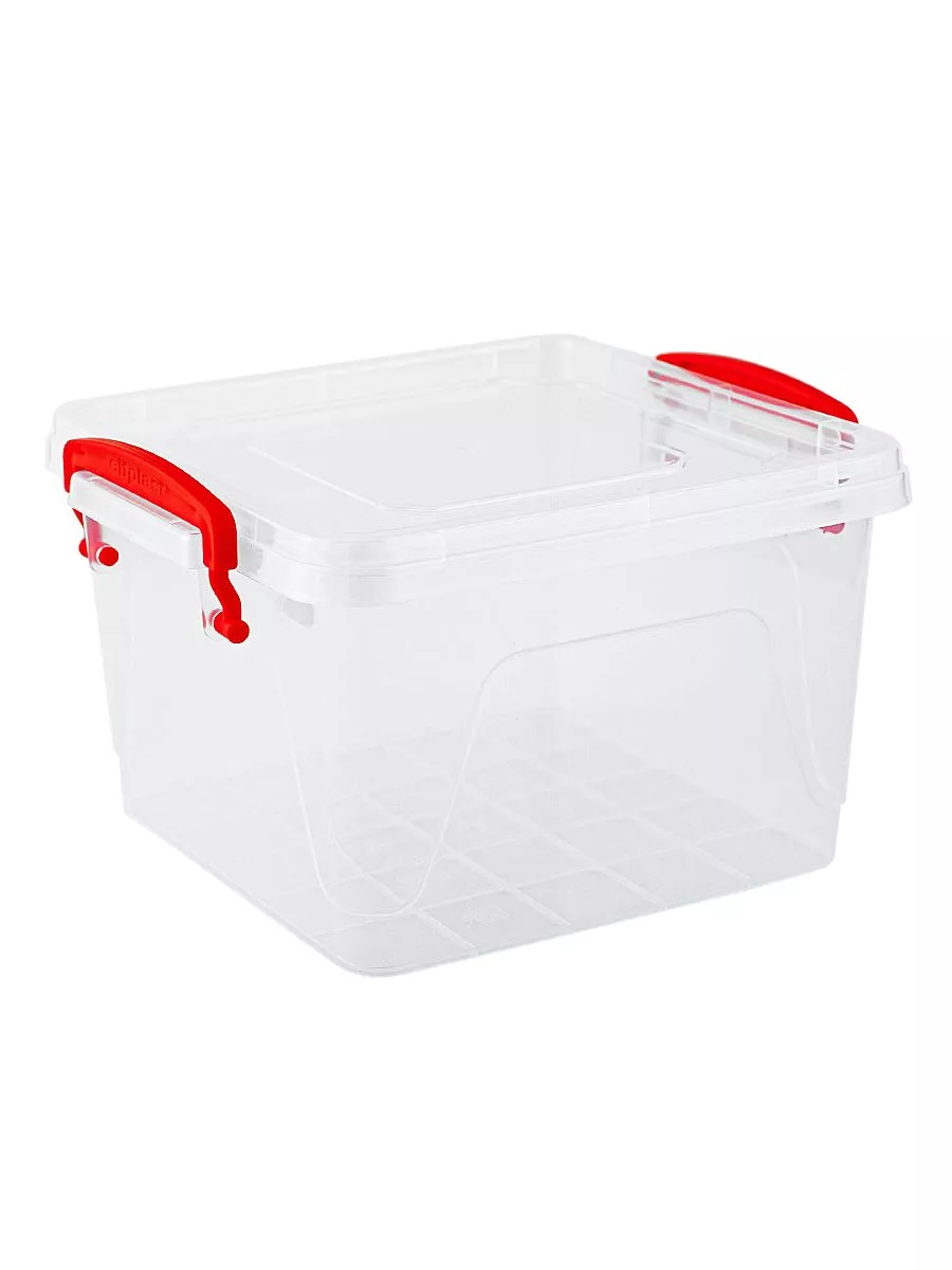 Контейнер 2,4л с/зажим "Fresh Box" квадратный Д200хШ180хВ120, Арт.403, Ессентуки (36)